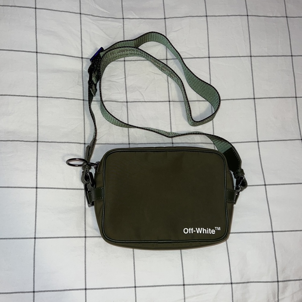 Off-White Olive Green Messenger Bag